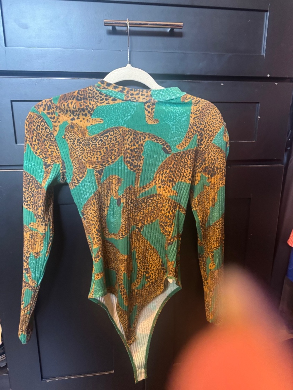Farm Rio Leopard Bodysuit Size Small